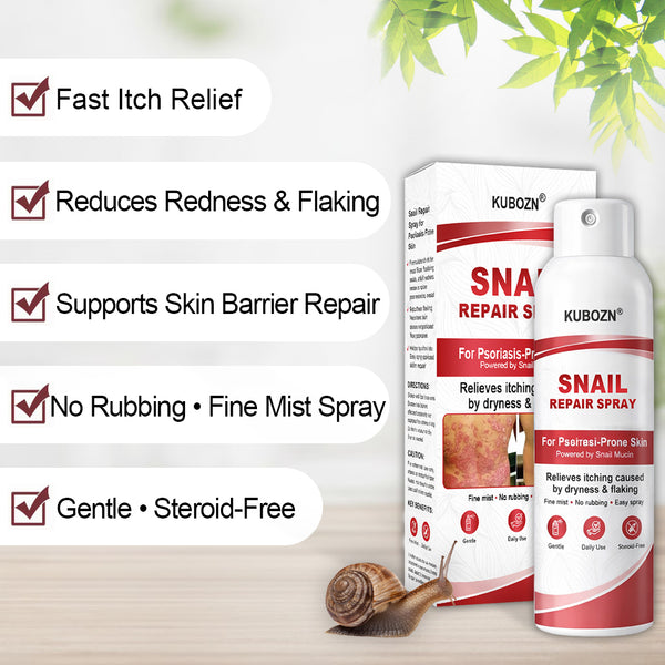 🔥KUBOZN® Snail Repair Spray for Itchy, Flaky Psoriasis Skin🛡️【Imported from the UK】