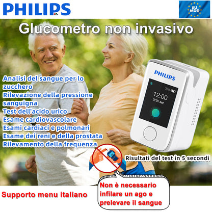 🩸【12 in 1】The latest non-invasive smart blood glucose meter from Philips®🔥HOT SALE 45%🔥