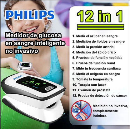 🩸【12 in 1】The latest non-invasive smart blood glucose meter from Philips®🔥HOT SALE 45%🔥