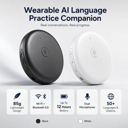 🗣️Practise Speaking Naturally Every Day – Wearable AI Language Practice Companion🤖