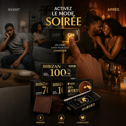 ⚡⏳BIBIZAN™Melty Chocolate for Pleasure and Energy|Rock-Hard in Just 43 Seconds!