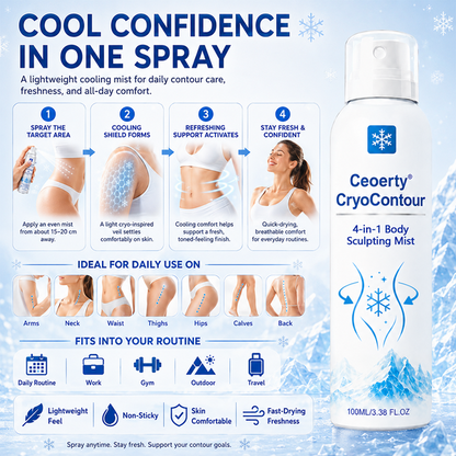 ⏳ Limited Stock Available Today|🔥Ceoerty® CryoContour 4-in-1 Body Sculpting Mist