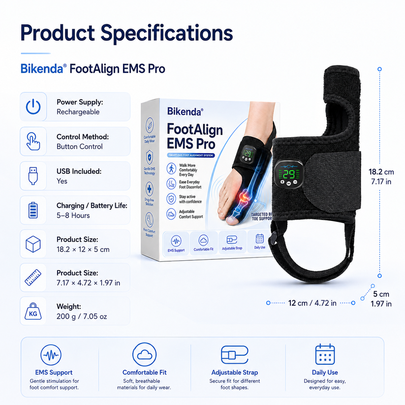 🔥Bikenda® FootAlign EMS Pro —— Advanced EMS Foot Support System🔥