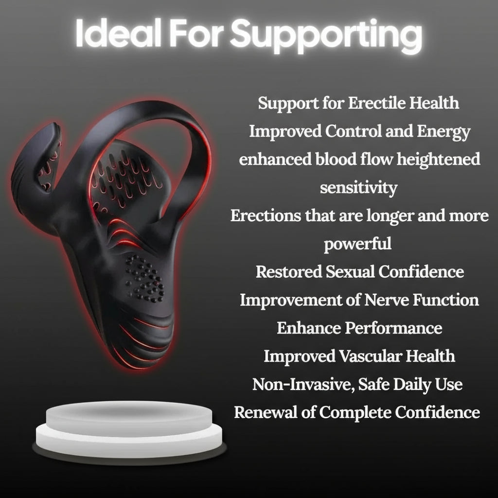 Alisanda™ Vibrating electric male masturbation lock ring charging
