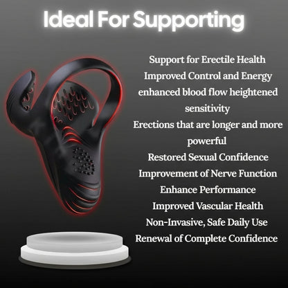 Alisanda™ Vibrating electric male masturbation lock ring charging