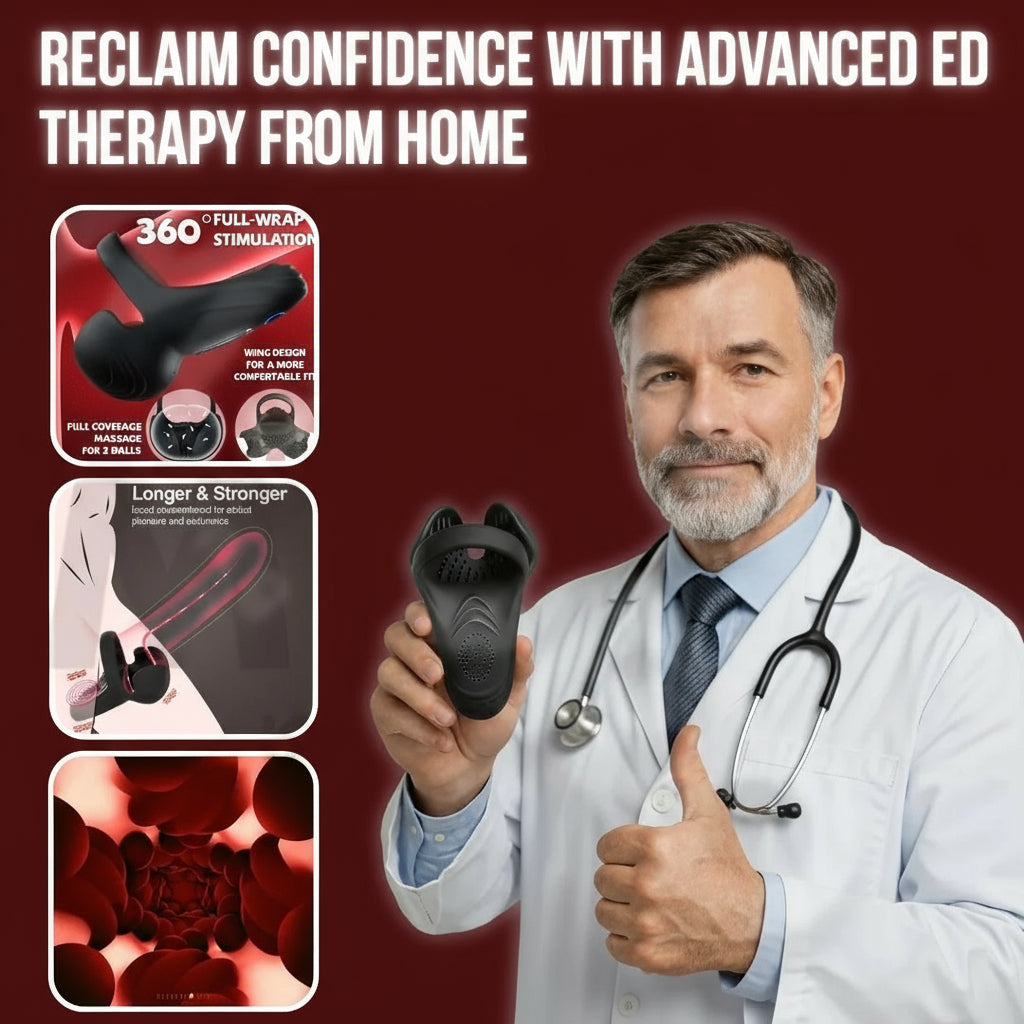 Alisanda™ Vibrating electric male masturbation lock ring charging