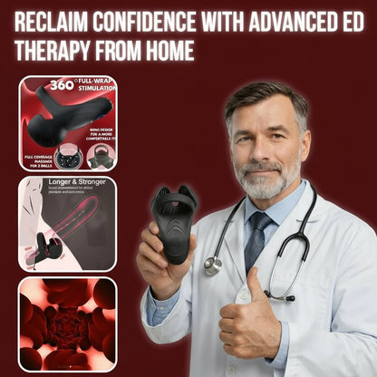 Alisanda™ Vibrating electric male masturbation lock ring charging