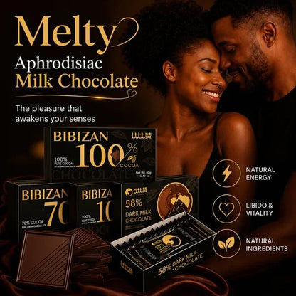 ⚡⏳BIBIZAN™Melty Chocolate for Pleasure and Energy|Rock-Hard in Just 43 Seconds!