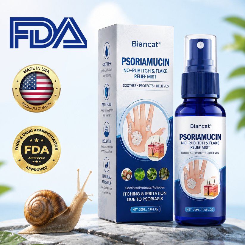 ⚡⏳Limited-time 48% off⏰💥Biancat® PsoriaMucin No-Rub Itch & Flake Relief Mist