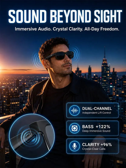 ✨ 🔥These all-in-one AI smart glasses integrate audio-visual entertainment, calls, AI interaction, language translation, and eye protection for photography—one pair solves all your daily needs, a truly sci-fi-level portable device! ✨ 🔥