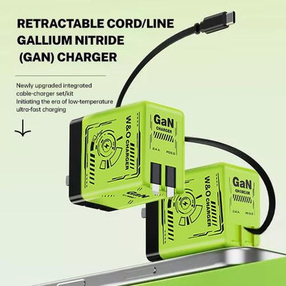 ⚡⚡W&o 2 in 1 Gan Compatible with 180W Fast Charge