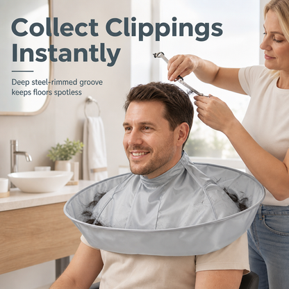 ✂️ LIMITED-TIME 50% OFF! ⚡ Adult Hair Cutting Cape – Hair Catching, Waterproof 🧴