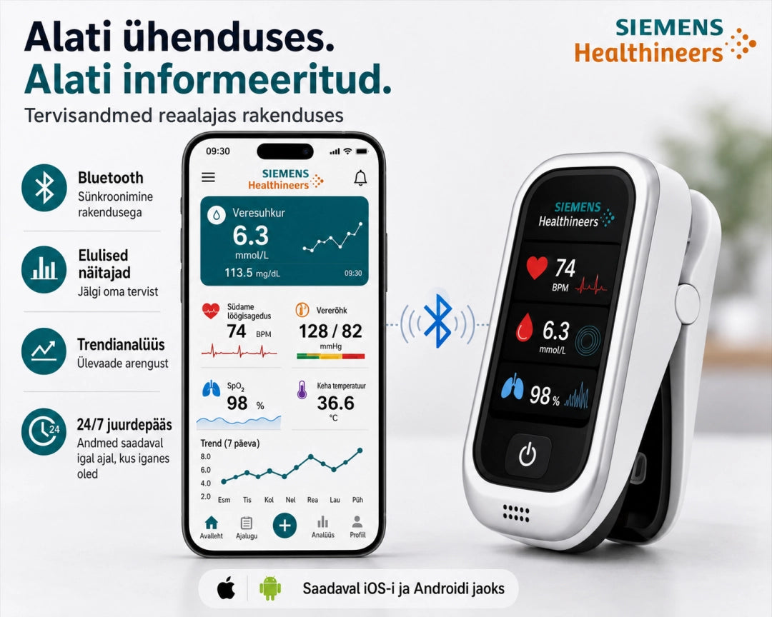 🩸Siemens™ 11-in-1 needle-free blood glucose monitor • No need for a finger prick • No test strips required • Results in just 5 seconds