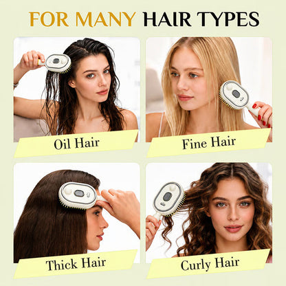 💁‍♀️✨KeshVeda™ 4-in-1 Electric Hair Straightener Massage Keratin Brush⚡⏳Limited-time 48% off