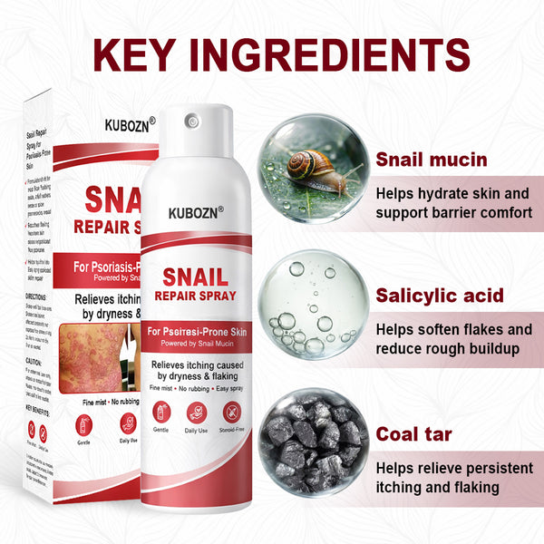 🔥KUBOZN® Snail Repair Spray for Itchy, Flaky Psoriasis Skin🛡️【Imported from the UK】
