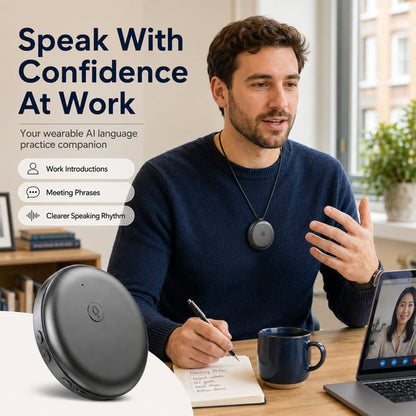 🗣️Practise Speaking Naturally Every Day – Wearable AI Language Practice Companion🤖
