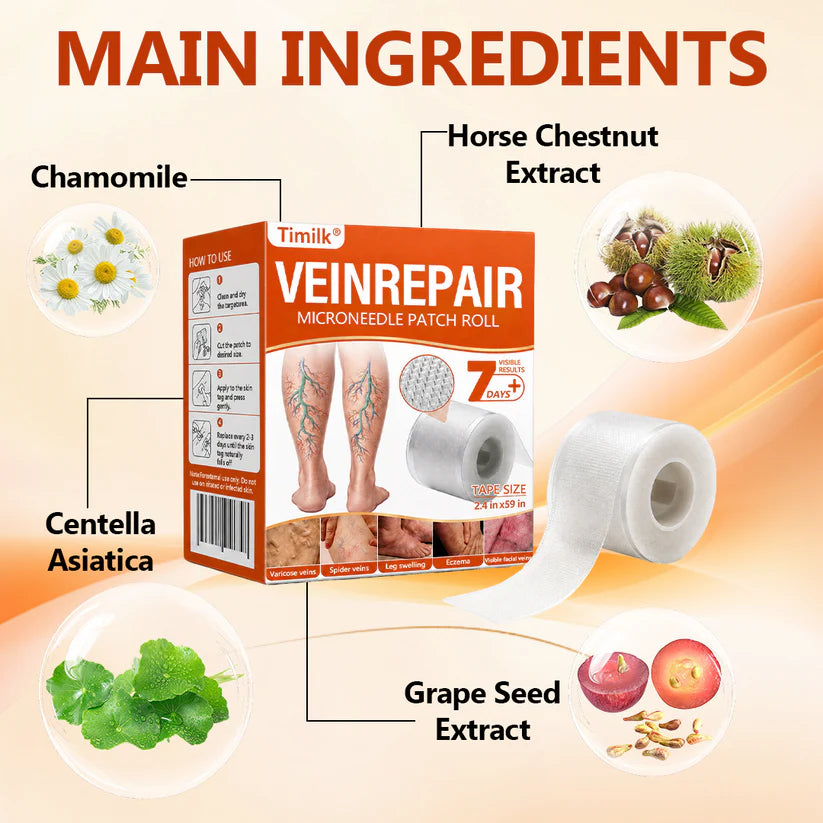 Timilk® VeinRepair Microneedle Patch Roll⚡⏳Limited-time 48% off⏰💥