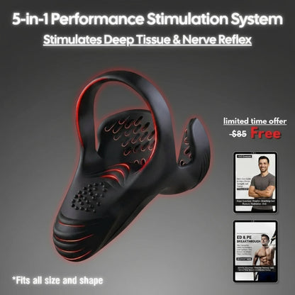 Alisanda™ Vibrating electric male masturbation lock ring charging