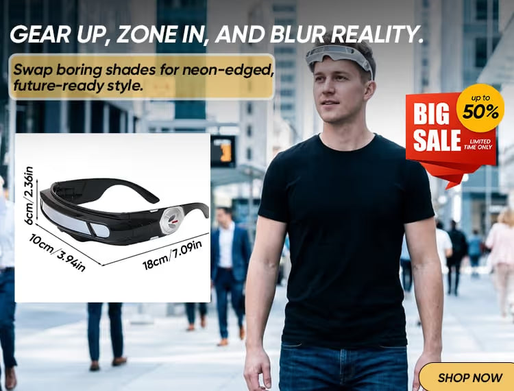 🕶️Cyberpunk Chrono-Visor Sunglasses🤩✅ Futuristic Visor Design 🤖🎯