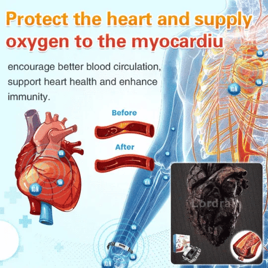 Heart and cerebral vessels health care bracelet